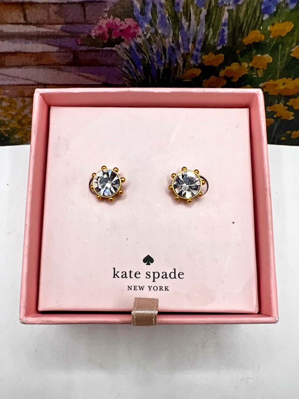 Kate Spade Flying Colors - Clear Stud Earrings